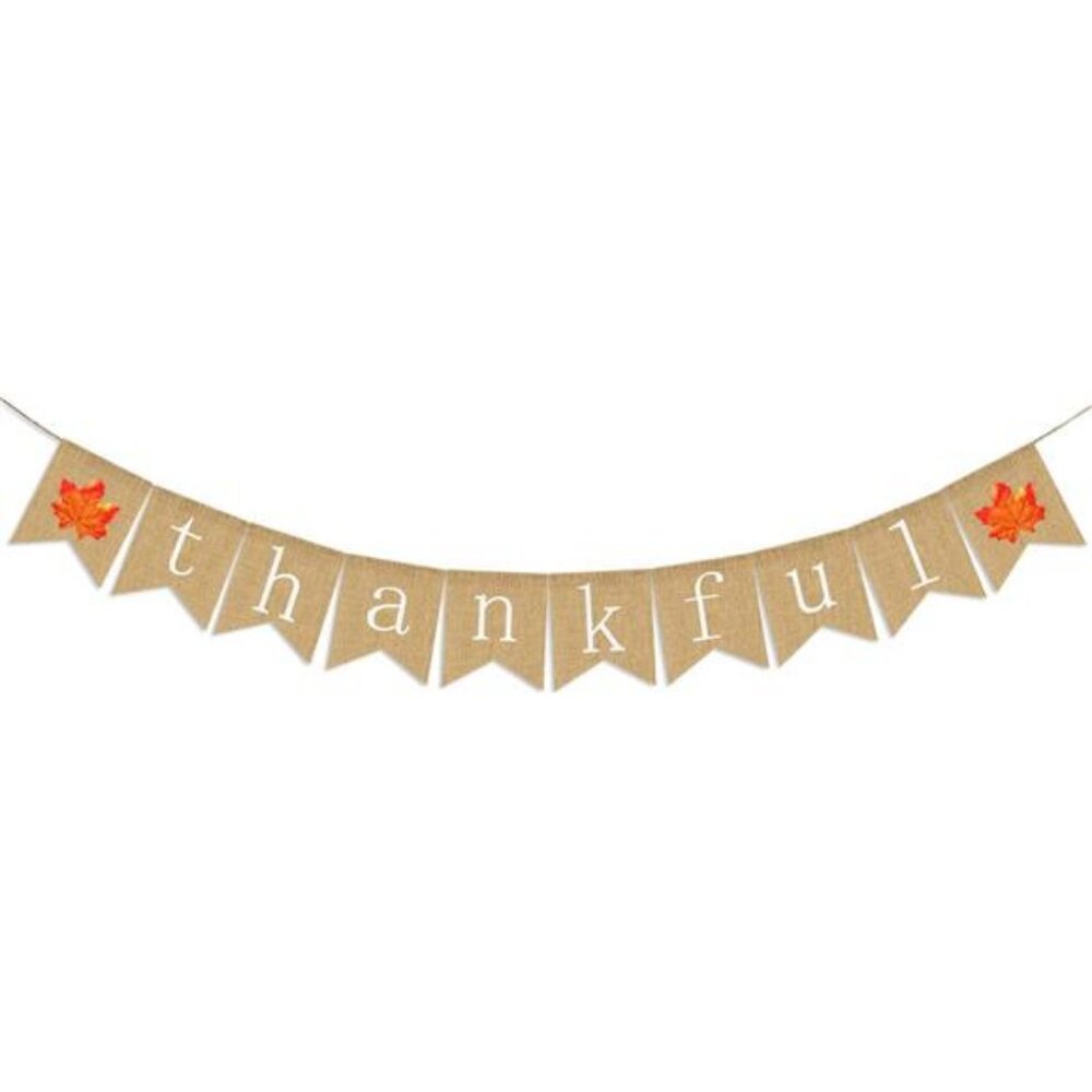 Thanksgiving Banner Rustic Thanksgiving Decoration Fall Banner